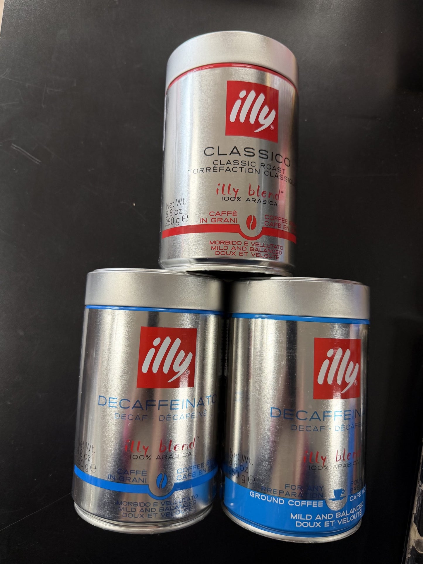 ILLY CLASSIC OR DECAF 250G
