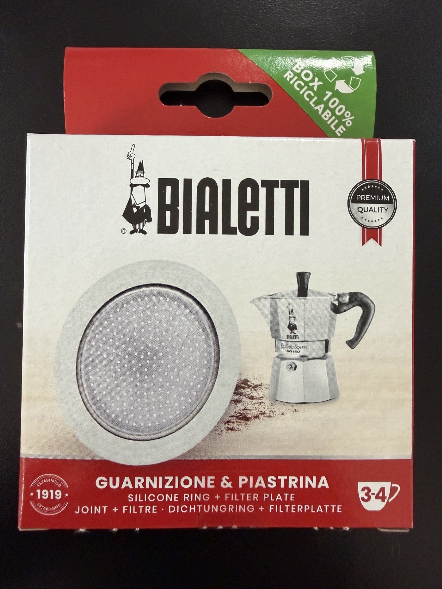 BIALETTI SILICONE GASKET 3/4 CUPS