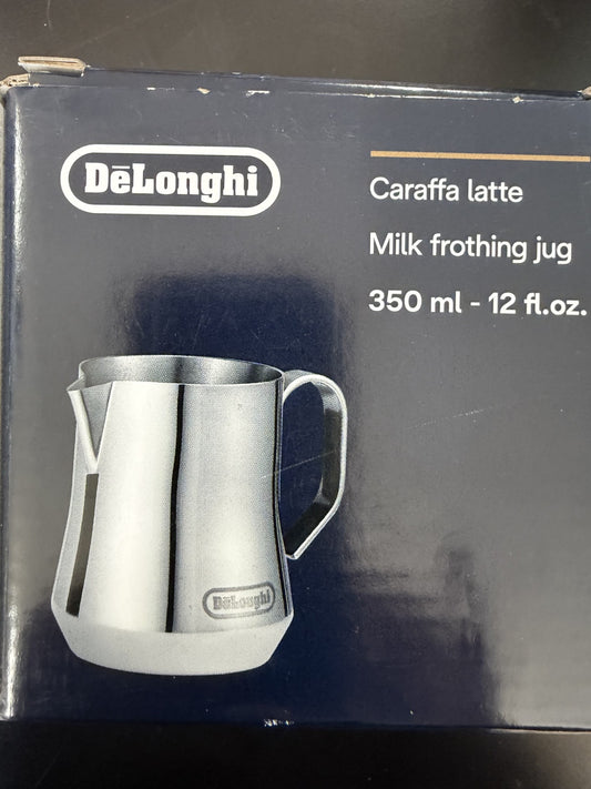 DE LONGHI S/STEEL MILK FROTHING JUG 350 ML