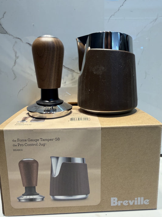 BREVILLE TAMPER + MILK JUG