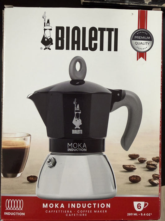 BIALETTI INDUCTION BLACK 6 CUPS