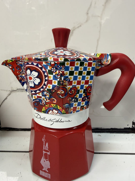 BIALETTI PERCOLATOR D/G RED 3 CUPS